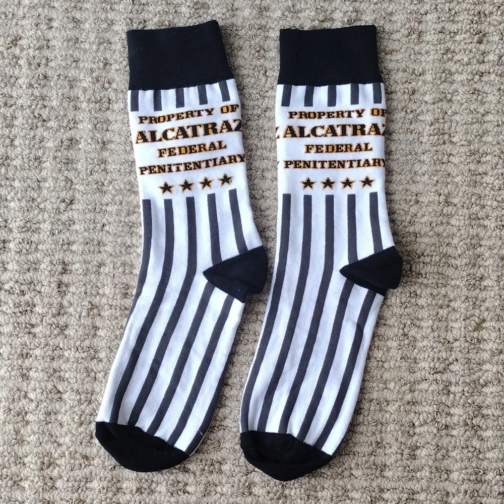 Property of Alcatraz Federal Penitentiary socks - Picture 7 of 7